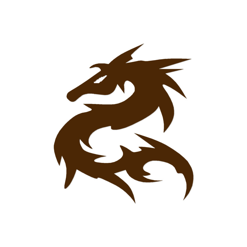 Dragon Tribal Lizard - Vinyl Decal Sticker - Multiple Color